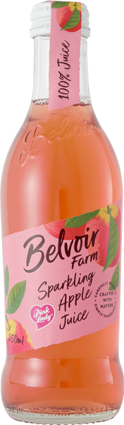 BELVOIR Sparkling Pink Lady Apple Juice 25cl (Pack of 12)