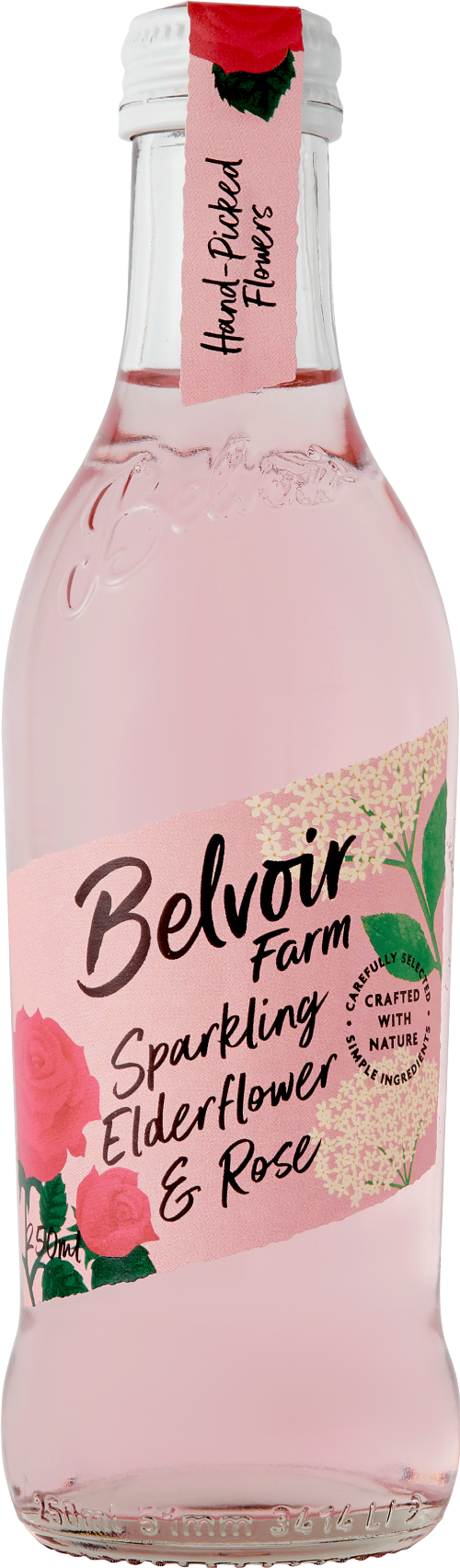 BELVOIR Sparkling Elderflower & Rose 25cl (Pack of 12)