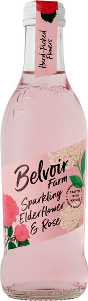BELVOIR Sparkling Elderflower & Rose 25cl (Pack of 12)