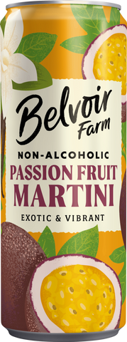 BELVOIR Non-Alcoholic Passionfruit Martini - Can 250ml (Pack of 12)