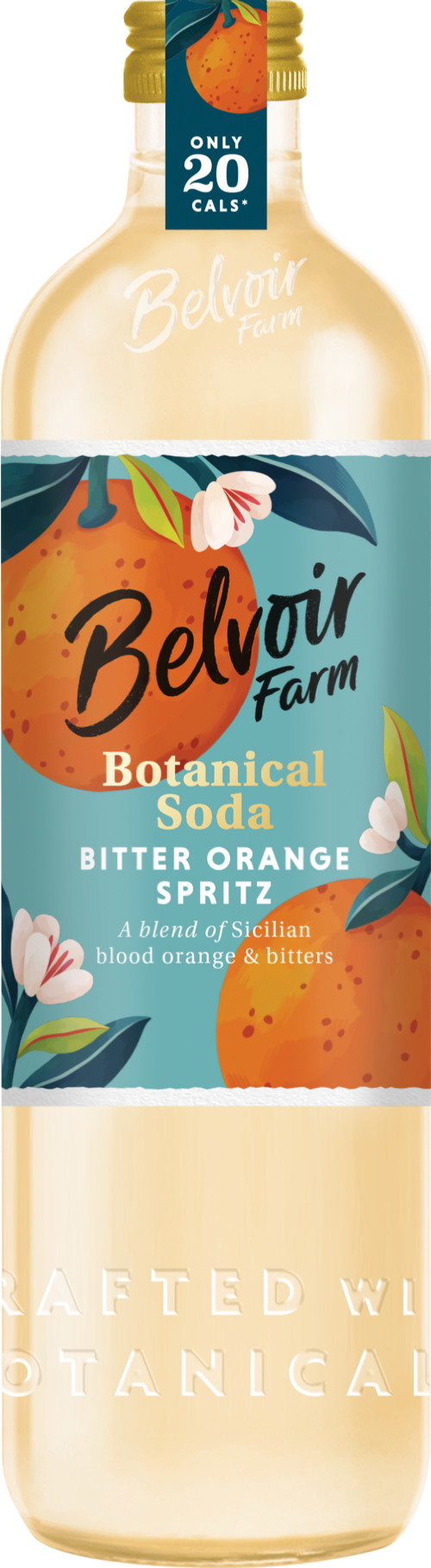 BELVOIR Botanical Mixers - Bitter Orange Soda 50cl (Pack of 6)