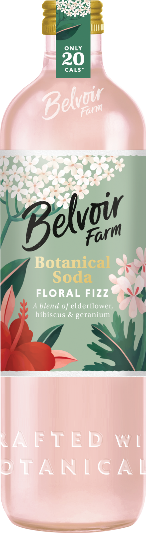 BELVOIR Botanical Mixers - Delicate Floral Soda 50cl (Pack of 6)