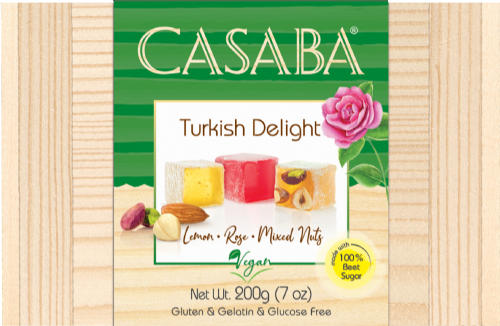 CASABA Mixed Turkish Delight - Wooden Box 200g (Pack of 12)