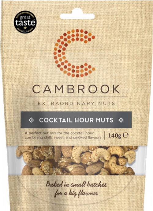 CAMBROOK Cocktail Hour Nuts 140g (Pack of 10)