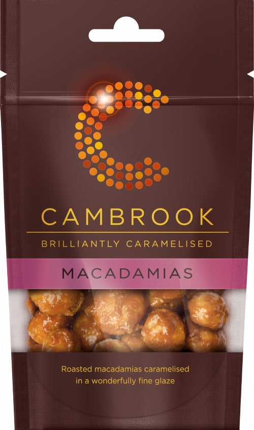 CAMBROOK Caramelised Macadamias 70g (Pack of 9)