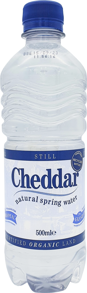 CHEDDAR Natural Spring Water - Still PET 500ml (Pack of 24)