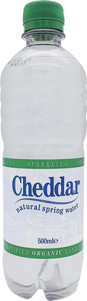 CHEDDAR Natural Spring Water - Sparkling PET 500ml (Pack of 24)