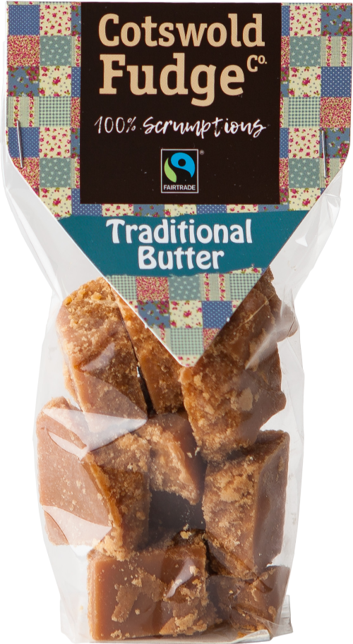 COTSWOLD FUDGE CO. Traditional Butter Fudge 150g (Pack of 12)