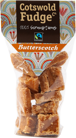 COTSWOLD FUDGE CO. Butterscotch Fudge 150g (Pack of 12)