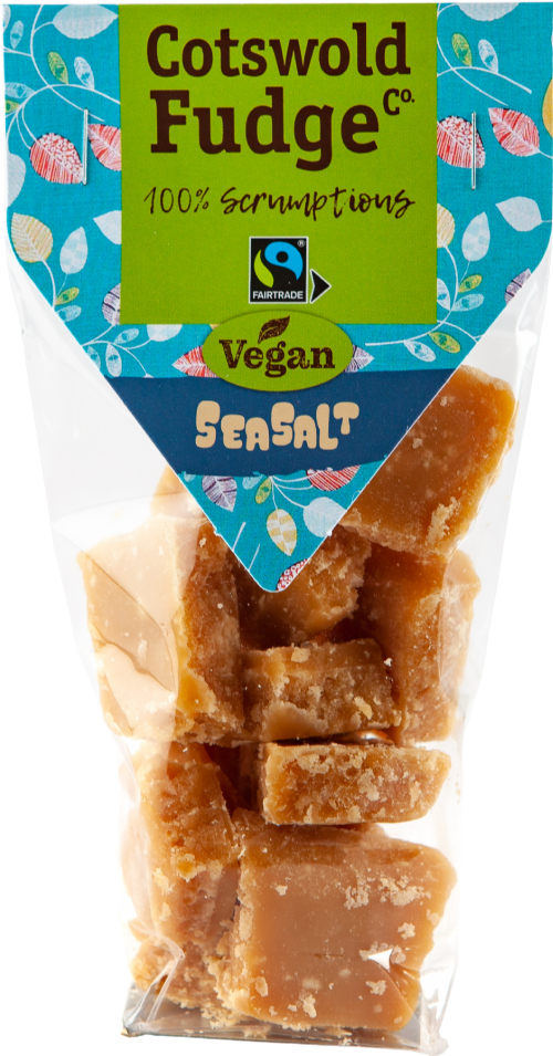 COTSWOLD FUDGE CO. Vegan Seasalt Fudge 150g (Pack of 12)