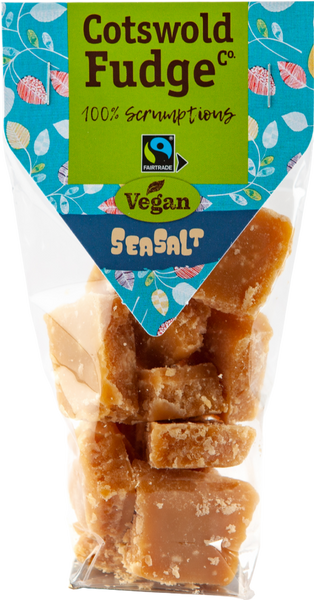 COTSWOLD FUDGE CO. Vegan Seasalt Fudge 150g (Pack of 12)