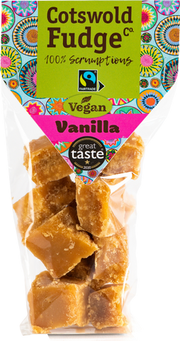 COTSWOLD FUDGE CO. Vegan Vanilla Fudge 150g (Pack of 12)