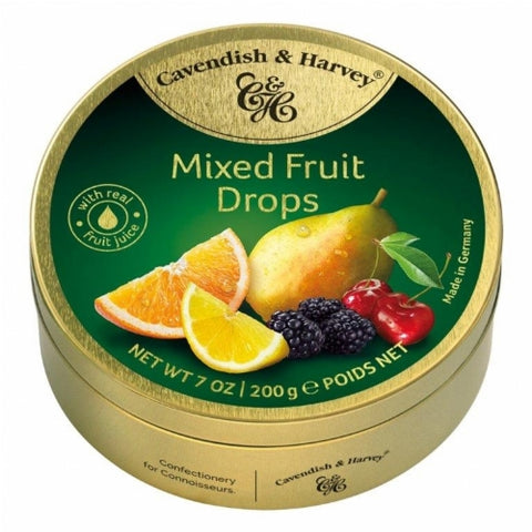 CAVENDISH & HARVEY Mixed Fruit Drops 200g (Pack of 9)