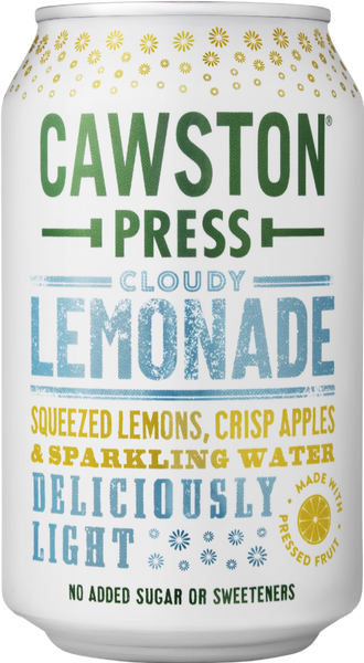 CAWSTON PRESS Sparkling Cloudy Lemonade - Can 330ml (Pack of 24)