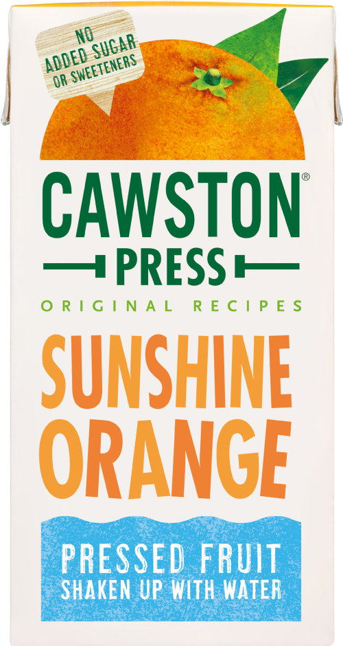 CAWSTON PRESS Sunshine Orange - Carton 200ml (Pack of 18)