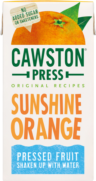 CAWSTON PRESS Sunshine Orange - Carton 200ml (Pack of 18)
