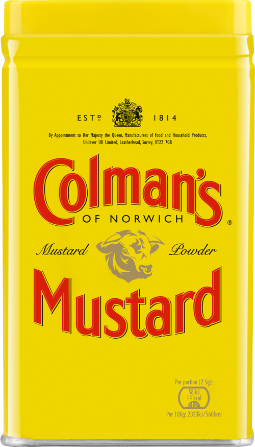 COLMAN'S Mustard Powder 57g (Pack of 24)