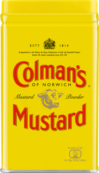 COLMAN'S Mustard Powder 57g (Pack of 24)