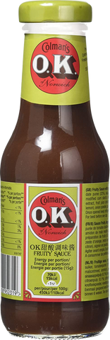 COLMAN'S OK Fruity Sauce 335g (Pack of 12)