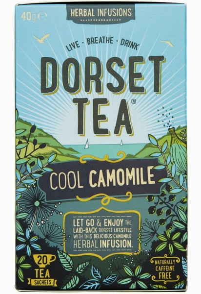 DORSET TEA Cool Camomile - 20 Sachets (Pack of 4)