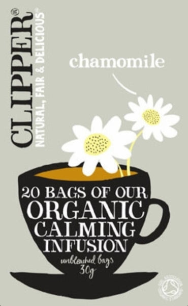 CLIPPER Organic Chamomile 20 Tea Bags (Pack of 6)