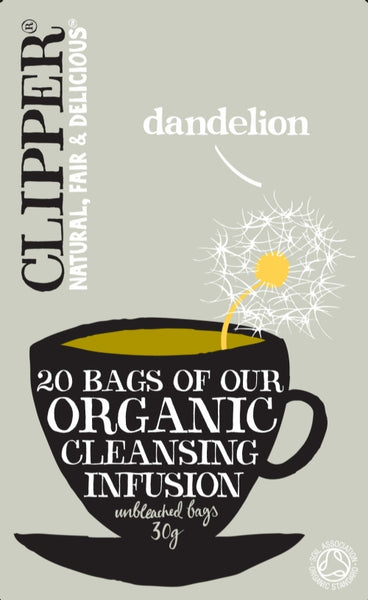 CLIPPER Organic Dandelion 20 Tea Bags (Pack of 6)