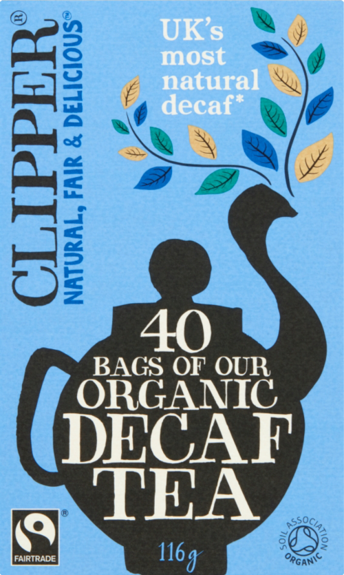 CLIPPER Organic Decaf Tea Bags 40's (Pack of 6)