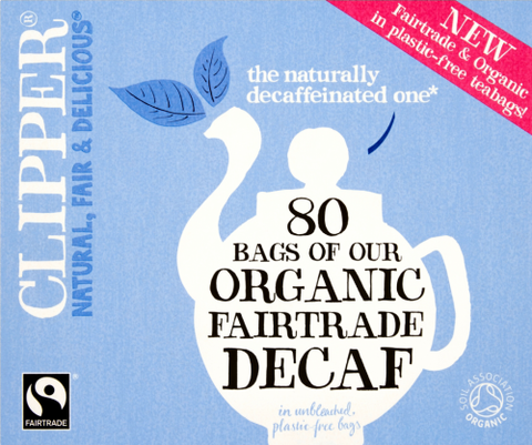 CLIPPER Organic Decaf - 80 Teabags (Pack of 4)