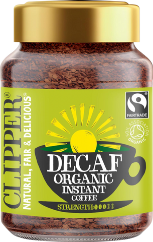 CLIPPER Fairtrade Decaf Organic Instant Coffee 100g (Pack of 6)