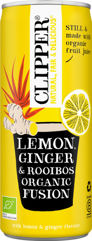 CLIPPER Lemon, Ginger & Rooibos Organic Fusion 250ml (Pack of 12)