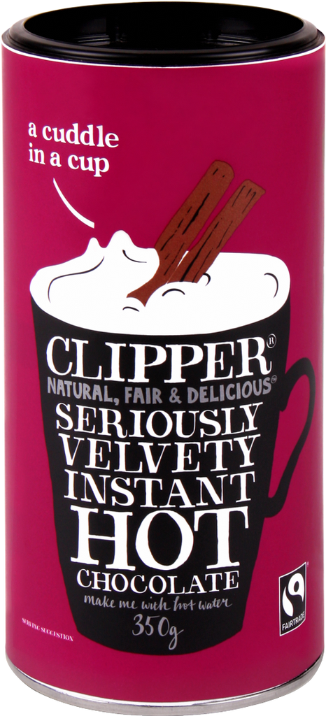 CLIPPER Fairtrade Instant Hot Chocolate 350g (Pack of 6)