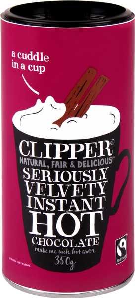 CLIPPER Fairtrade Instant Hot Chocolate 350g (Pack of 6)