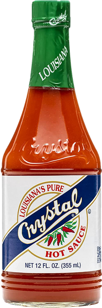 CRYSTAL Louisiana Hot Sauce 355ml (Pack of 12)