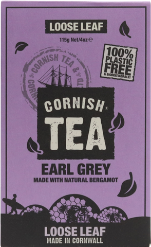 CORNISH TEA COMPANY Earl Grey Loose Leaf Tea 115g (Pack of 6)