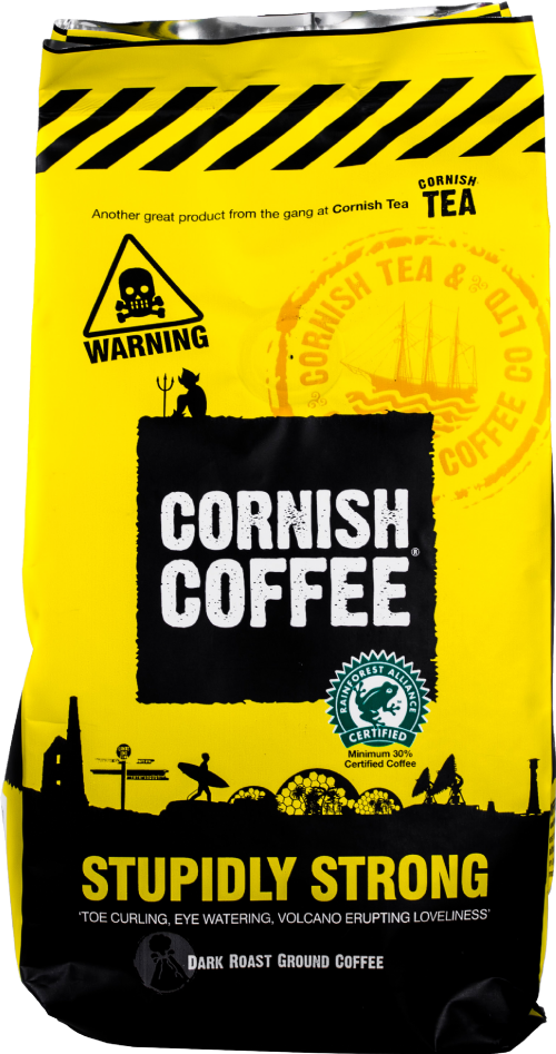 CORNISH COFFEE Stupidly Strong Ground Coffee 227g (Pack of 6)