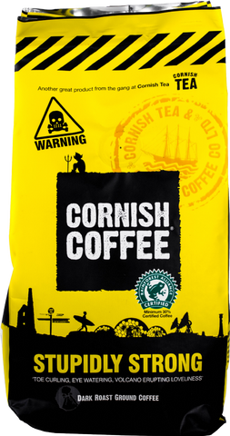 CORNISH COFFEE Stupidly Strong Ground Coffee 227g (Pack of 6)