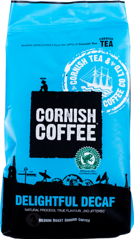 CORNISH COFFEE Delightful Decaf Ground Coffee 227g (Pack of 6)