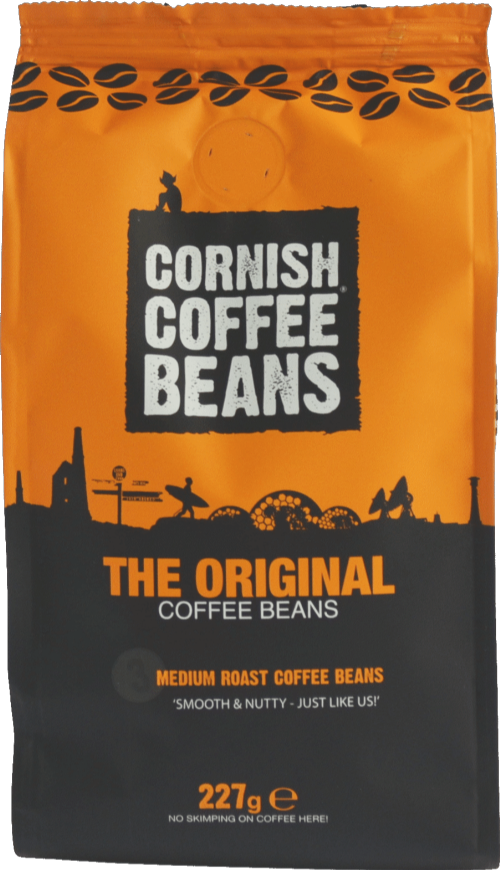 CORNISH COFFEE The Original Beans 227g (Pack of 6)