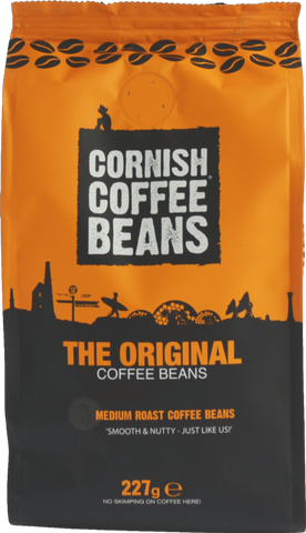 CORNISH COFFEE The Original Beans 227g (Pack of 6)