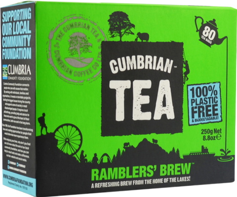 CUMBRIAN TEA Ramblers' Brew 80 Tea Bags 250g (Pack of 12)