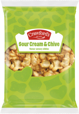 CRAWFORD'S Sour Cream & Chive Flavour Savouries 200g (Pack of 8)