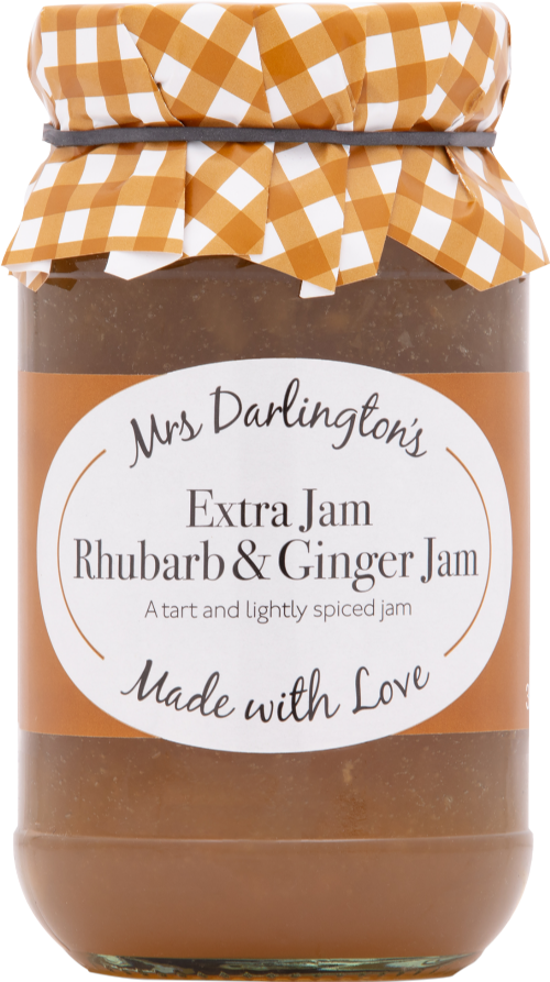 DARLINGTON'S Rhubarb & Ginger Jam 340g (Pack of 6)