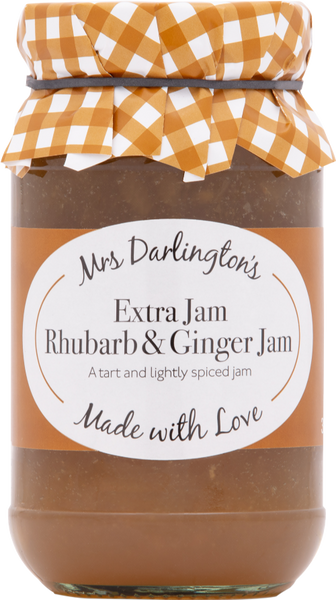 DARLINGTON'S Rhubarb & Ginger Jam 340g (Pack of 6)