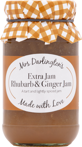 DARLINGTON'S Rhubarb & Ginger Jam 340g (Pack of 6)