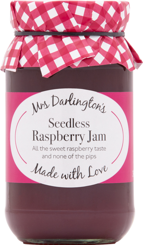 DARLINGTON'S Seedless Raspberry Jam 340g (Pack of 6)