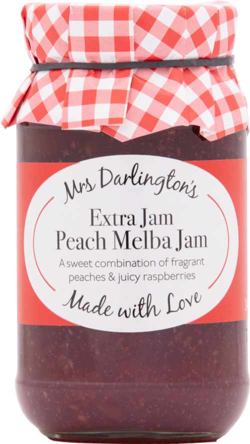 DARLINGTON'S Peach Melba Jam 340g (Pack of 6)