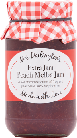 DARLINGTON'S Peach Melba Jam 340g (Pack of 6)