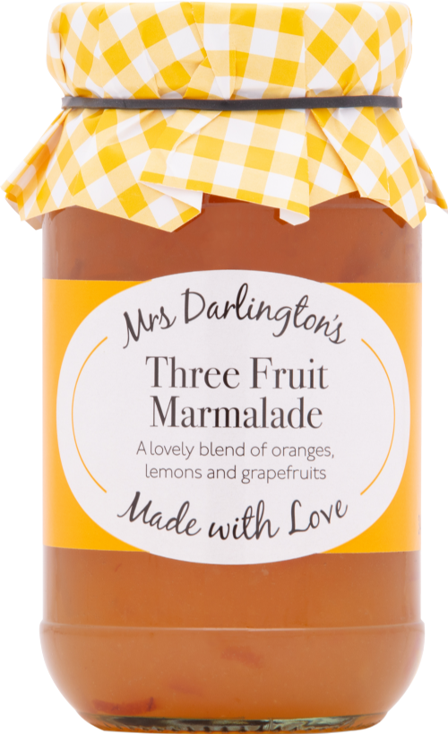 DARLINGTON'S Three Fruit Marmalade 340g (Pack of 6)