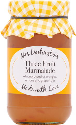 DARLINGTON'S Three Fruit Marmalade 340g (Pack of 6)