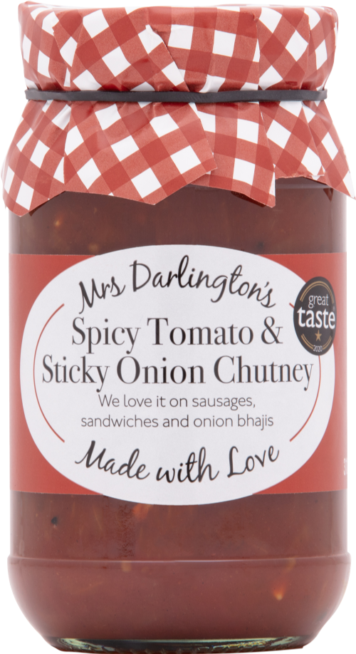 DARLINGTON'S Spicy Tomato & Sticky Onion Chutney 312g (Pack of 6)